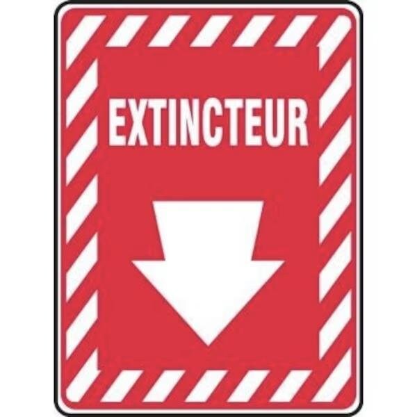 Accuform SAFETY SIGN FIRE EXTINGUISHER DOWN FRMFXG908VA FRMFXG908VA - main